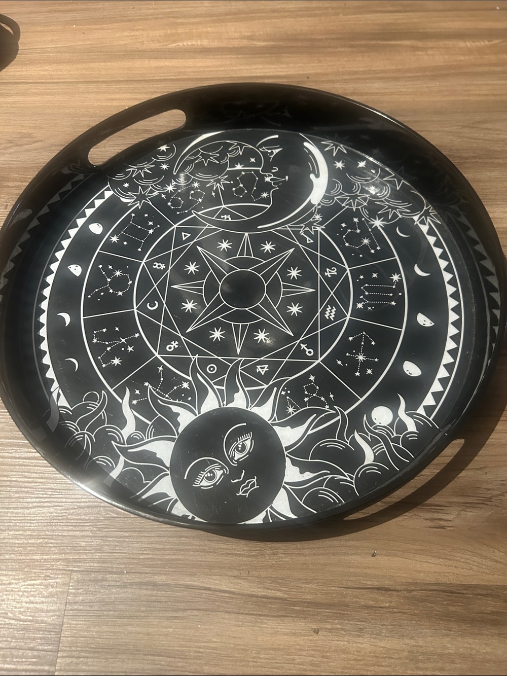 Killstar Black & White Celestial Serving Tray
